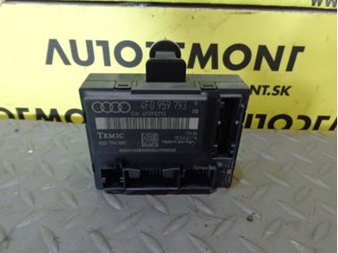 Riadiaca jednotka dverí 4F0959793 4F0959793B - Audi A6 C6 4F 2005 Sedan Quattro 3.0 TDI 165 kW BMK GZW