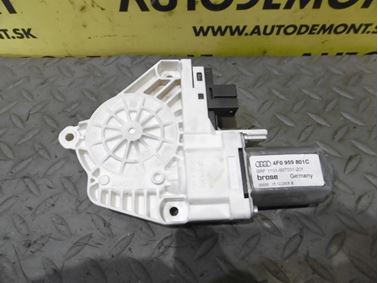 Ľavý zadný motorček okna 4F0959801C - Audi A6 C6 4F 2006 Avant Quattro 3.0 TDI 165 kW BMK HVE